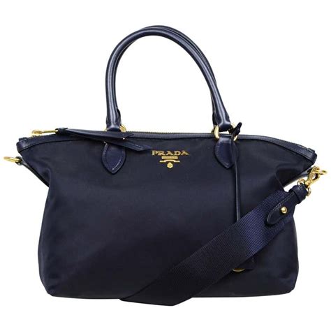 large blue prada bag|Prada blue nylon bag.